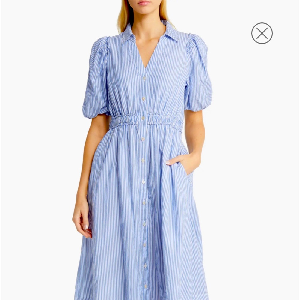 Lilly Pulitzer Tassie Puff Sleeve Midi Shirtdress